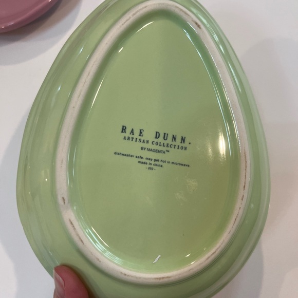 Rae Dunn Colorful Egg-Shaped Plates - 6